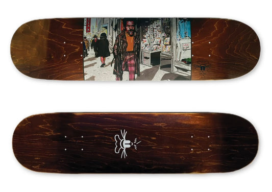 "Shaft in Times Square" Skate Deck